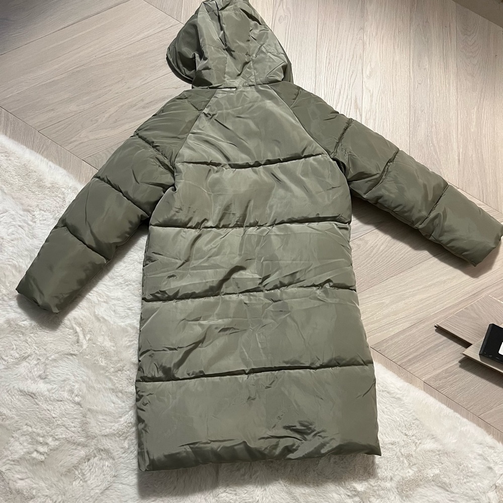 Green winter coat